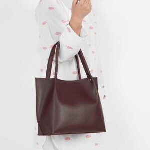 Large Tote Maroon